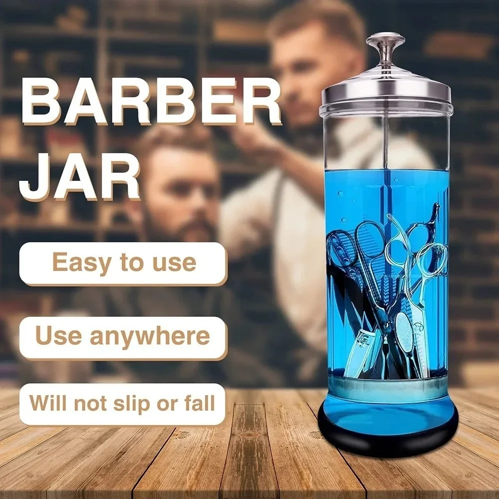 NEW ForPro Multi-Cide Tall Glass‎ Jar, for All Hairstyling Tools/ Brushes
